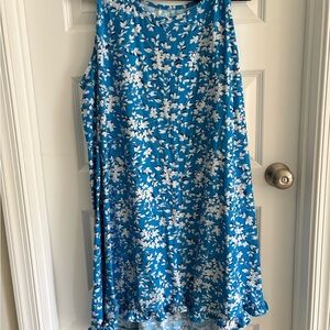 Draper James Blue Floral Sleeveless Pajama